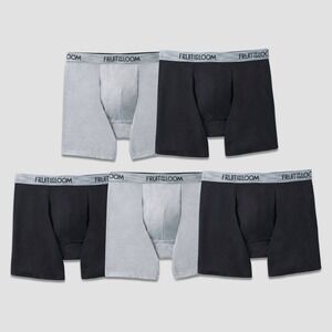 Fruit of the Loom 5 pack Comfort Supreme Cooling Blend Boxer Briefs, Size S, NWT